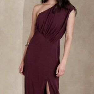 Banana Republic Purple Midi Dress Women's Size S
